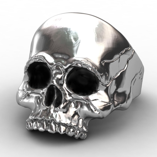 EVBEA Big Punk Biker Skull Ring For Man Stainless Steel Unique Punk Men Cool Jewelry Vintage Jewelry